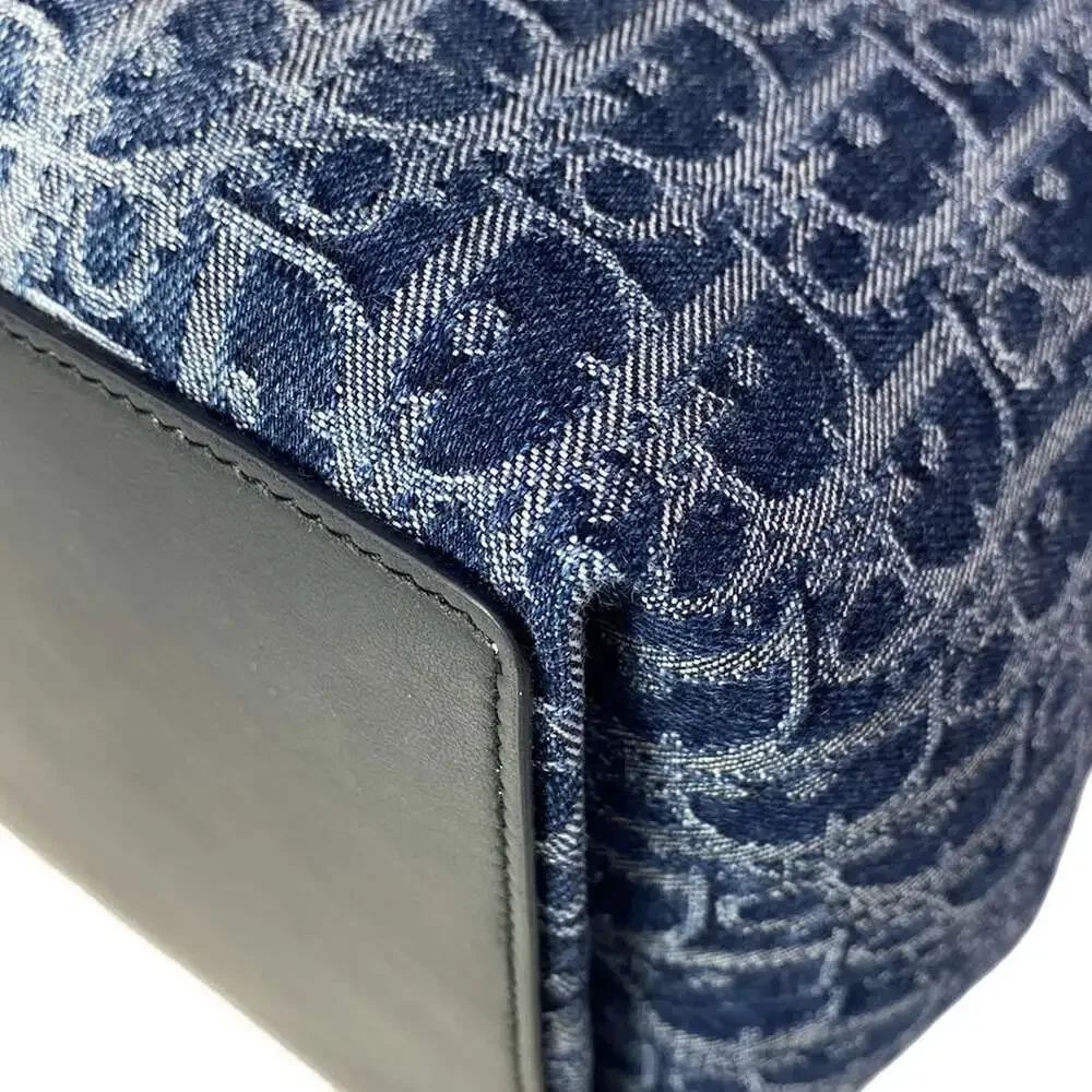 Christian Dior Toujours Bag, Medium Handbag M2821ODCE_M49E Navy White Black